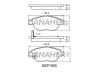 DBP1990 DANAHER Комплект тормозных колодок, дисковый тормоз
