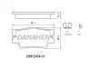 DBP2004-01 DANAHER Комплект тормозных колодок, дисковый тормоз