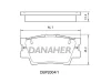 DBP2004/1 DANAHER Комплект тормозных колодок, дисковый тормоз
