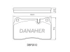 DBP2012 DANAHER Комплект тормозных колодок, дисковый тормоз