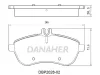 DBP2028-02 DANAHER Комплект тормозных колодок, дисковый тормоз