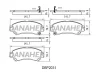 DBP2031 DANAHER Комплект тормозных колодок, дисковый тормоз