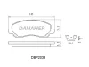 DBP2038 DANAHER Комплект тормозных колодок, дисковый тормоз