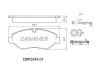 DBP2043-01 DANAHER Комплект тормозных колодок, дисковый тормоз