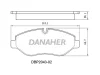 DBP2043-02 DANAHER Комплект тормозных колодок, дисковый тормоз