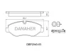 DBP2043-03 DANAHER Комплект тормозных колодок, дисковый тормоз