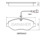 DBP2043/2 DANAHER Комплект тормозных колодок, дисковый тормоз