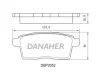 DBP2052 DANAHER Комплект тормозных колодок, дисковый тормоз