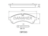 DBP2063 DANAHER Комплект тормозных колодок, дисковый тормоз