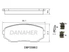 DBP2098/2 DANAHER Комплект тормозных колодок, дисковый тормоз