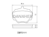 DBP211/1 DANAHER Комплект тормозных колодок, дисковый тормоз