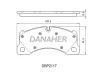 DBP2117 DANAHER Комплект тормозных колодок, дисковый тормоз