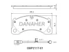 DBP2117-01 DANAHER Комплект тормозных колодок, дисковый тормоз