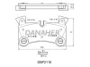 DBP2118 DANAHER Комплект тормозных колодок, дисковый тормоз