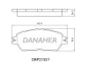 DBP2132/1 DANAHER Комплект тормозных колодок, дисковый тормоз
