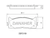 DBP2169 DANAHER Комплект тормозных колодок, дисковый тормоз