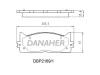 DBP2169/1 DANAHER Комплект тормозных колодок, дисковый тормоз
