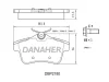 DBP2180 DANAHER Комплект тормозных колодок, дисковый тормоз