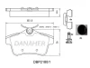 DBP2180/1 DANAHER Комплект тормозных колодок, дисковый тормоз