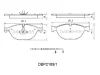 DBP2189/1 DANAHER Комплект тормозных колодок, дисковый тормоз
