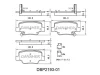 DBP2193-01 DANAHER Комплект тормозных колодок, дисковый тормоз