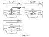 DBP2241 DANAHER Комплект тормозных колодок, дисковый тормоз