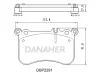 DBP2291 DANAHER Комплект тормозных колодок, дисковый тормоз