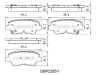 DBP2295/1 DANAHER Комплект тормозных колодок, дисковый тормоз