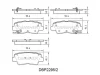 DBP2295/2 DANAHER Комплект тормозных колодок, дисковый тормоз