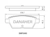 DBP2493 DANAHER Комплект тормозных колодок, дисковый тормоз