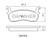 DBP259 DANAHER Комплект тормозных колодок, дисковый тормоз