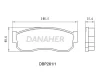 DBP261/1 DANAHER Комплект тормозных колодок, дисковый тормоз