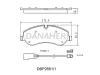 DBP2661/1 DANAHER Комплект тормозных колодок, дисковый тормоз