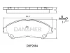 DBP2664 DANAHER Комплект тормозных колодок, дисковый тормоз