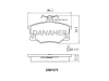 DBP275 DANAHER Комплект тормозных колодок, дисковый тормоз