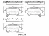 DBP3218 DANAHER Комплект тормозных колодок, дисковый тормоз