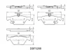 DBP3268 DANAHER Комплект тормозных колодок, дисковый тормоз