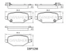 DBP3296 DANAHER Комплект тормозных колодок, дисковый тормоз