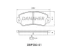 DBP353-01 DANAHER Комплект тормозных колодок, дисковый тормоз