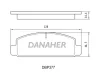 DBP377 DANAHER Комплект тормозных колодок, дисковый тормоз