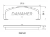DBP401 DANAHER Комплект тормозных колодок, дисковый тормоз