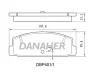 DBP401/1 DANAHER Комплект тормозных колодок, дисковый тормоз