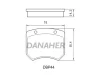 DBP44 DANAHER Комплект тормозных колодок, дисковый тормоз