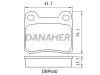 DBP440 DANAHER Комплект тормозных колодок, дисковый тормоз