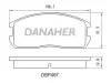 DBP467 DANAHER Комплект тормозных колодок, дисковый тормоз