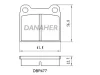 DBP477 DANAHER Комплект тормозных колодок, дисковый тормоз