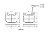 DBP485 DANAHER Комплект тормозных колодок, дисковый тормоз