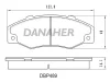 DBP489 DANAHER Комплект тормозных колодок, дисковый тормоз