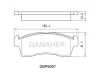 DBP5067 DANAHER Комплект тормозных колодок, дисковый тормоз