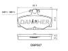 DBP507 DANAHER Комплект тормозных колодок, дисковый тормоз